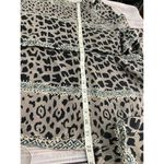 Style Exchange Silk Button Front Shirt Womens M Leopard Print Collared Short Slv Photo 6