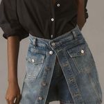 Anthropologie Pilcro Country Denim Skort in Denim Dark Photo 0