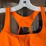 BUM Athletics seamless cut low sports bra tank ribbed padded neon orange Photo 5