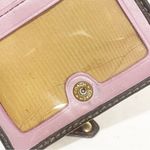 Coach Madison Mini Bifold Wallet in Signature Canvas With Lilac Pink Interior Photo 2
