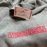 Bella Canvas  Gray Wisconsin Crewneck Sweatshirt Large Photo 2