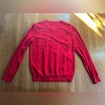 Kancy Kole Cardinal Red Heart Cardigan with Scalloped Edges, Size L Size L Photo 7