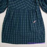 Madewell  Marianna Puff-Sleeve Mini‎ Dress in Plaid, forest, size XS Photo 5
