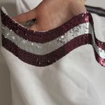 Queen of Sparkles S White and Red Sequin Trim Two Photo 3