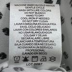 Hilary Radley Small Black & Gray Print on White Sleeveless V-Neck Tunic Photo 4