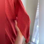 Madewell Burnt Orange Ribbed Hem Knit Sweater Cardigan Sz Medium GUC *one flaw* Photo 4