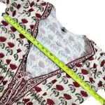Red Lotus Print Kurti Jacket Dress by Rivaaj Size XXL Photo 5