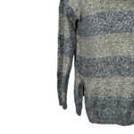 Tommy Hilfiger  Metallic Stripe Cowl Neck Sweater XS Marbled Grey Photo 4