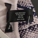 AQUA  Pink Snakeskin Cropped Wrap Blouse Size Medium NWT Snakeskin Top Photo 4