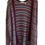 Soft Surroundings Multi-Color Textured Eirene Open Front Cardigan Sweater - L/XL Photo 0