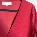 Madewell  Long Sleeve Crepe Wrap Top Red Photo 3