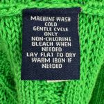 CHAPS sweater 2X linen blend pullover boatneck pointelle knit kelly green Photo 6