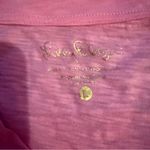 Lilly Pulitzer Lilly Pulitzer V-Neck Pink Tee Shirt Women’s Large Casual Summer Lightweight Photo 3