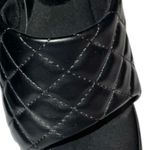 Wild Diva  Black Quilted High Heel Mules. New Photo 4