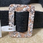 A New Day Women’s Stretchy Black Belt with Cool Buckle Size L NWT Photo 1