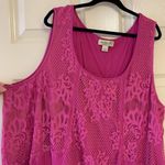One World Pink lace tank size 2X Photo 1