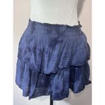 Aerie  Blue Rock and Ruffle Cotton Mini Skirt Women Size XS Distressed Photo 1