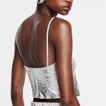 ZARA  Cropped Metallic Top Size M Ref 1971/167 Festival Party Y2K Photo 1