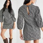 Free People Black and White Patterned Mini Dress Photo 1