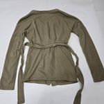 Tularosa  Belted Cardigan in Olive Green Photo 11