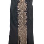 Mac Duggal Evening Black/Nude Lace Open Back High Neck Cap Sleeve Gown Photo 3