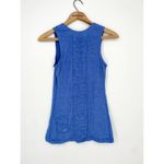 Lululemon  dash ruffle tank II in heathered royalty blue size 4 Photo 4