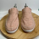 Vionic  Beach Women 10 Orange White Malibu Casual Canvas Shoes Slip On Terry Photo 4