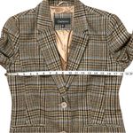 Chadwick's  Vintage Wool Blend Plaid 2 Button Lined Blazer Brown & Blue Size 8 Photo 5