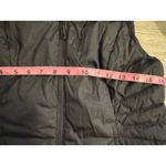 Champion  9 Puffer Vest Women's Size Small Black W/Black Fuzzy Collar Photo 4