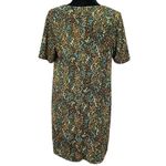 ZARA  Ditsy Floral Textured Knit Mini Dress V Neck Boho Retro Size Small Photo 4