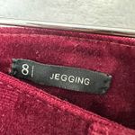 Talbots  Women Burgundy Corduroy Jeggings Sz 8 Classic Five Pocket Preppy Capsule Photo 4