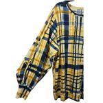 Zac & Rachel‎ Plaid Sweater Knit Pullover Blouse Top Size 1X Artsy Art to Wear Blue Photo 7