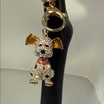 Gold and Red Dog Keychain Photo 1