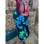 La cove swimsuit floral modesty panel skirtlet blue green Size 12 Photo 4