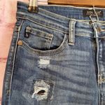 Judy Blue SKINNY FIT DISTRESSED CAMO INSERT CUFF JEANS 5/27 Photo 2