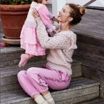 Love Shack Fancy  Kingston Bow Sweater Pink Size Small Photo 15