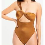 Good American  One Piece Bali Cutout One Shoulder Swimsuit Size 5XL NEW Photo 0