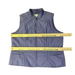 Coldwater Creek Vest Womens XL 18 Purple Zip Lined Pockets Travel Layer Used Photo 8