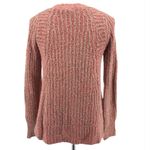 Anthropologie Anthro MOTH Coral Beige Marled V-Neck Wool Blend Side Zip Sweater EUC S Photo 4
