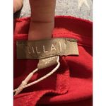 Lilla P Womens Tank Top Sz XL Satin Red Shark Bite Hem Holiday Christmas Edgy Photo 3