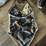 Reversible‎ one piece swimming suit Yellow Size L Photo 3