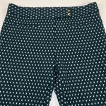 Anthropologie Cartonnier Charlie Crop Flare Brocade Pants Green Diamond Size 6 Photo 2