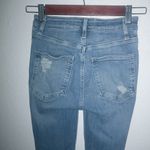 Free People We the Free 23x27 High Waisted Distressed Skinniest Button Fly Jeans Photo 3