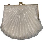 White Beaded Purse, Vintage Photo 0