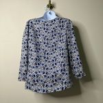 Rebecca Taylor  Silk Blend Twilight Printed 3/4-Sleeve Top Snow Combo Women's 4 Photo 4