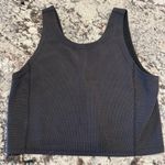 Lululemon Black  Cropped Tank Top Ribbed Photo 0