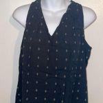 Old Navy Sleeveless V Neck Shift dress/Top black w beige gold stars Large Photo 8