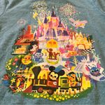 Disney Joey Chou  Parks Mickey Mouse Castle Train Blue Zip Up Hoodie - Women's M Photo 5