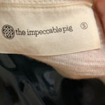 The Impeccable Pig Cream Cropped Lace Arm Accent Top Photo 5