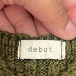 Debut  Olive Green Knit Crop Top size small Photo 2